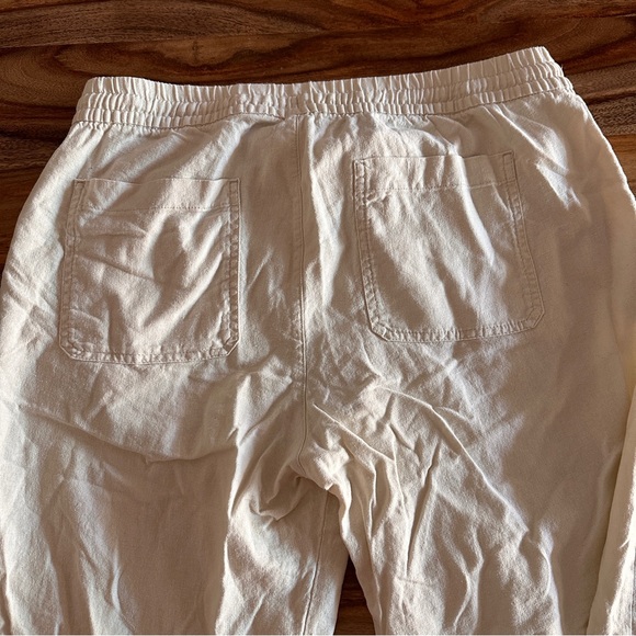 Linen pants with pockets and elastic waistband - Picture 4 of 4